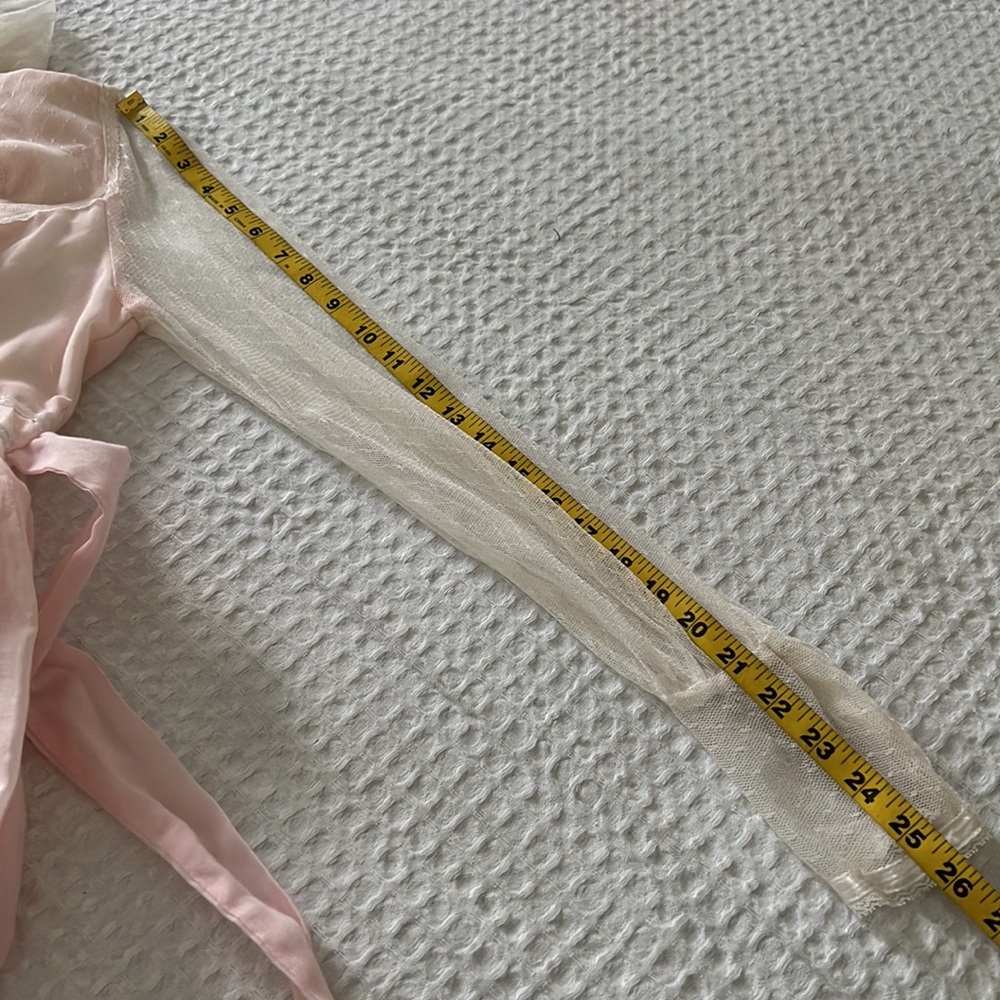 Vintage Gunne Sax Corset Long Sleeve Pink Maxi Dress - Picture 15 of 16